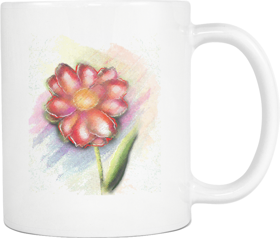 Watercolor Flower - Ladybugvinyls - Flower Wall Decal - Vinyl Decal - Car Decal - Idcolor076 (480x480), Png Download