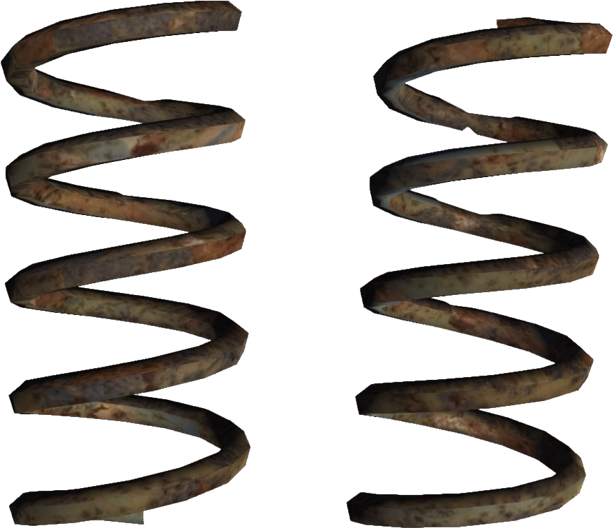 Long Coil Spring - Jeep (1207x980), Png Download