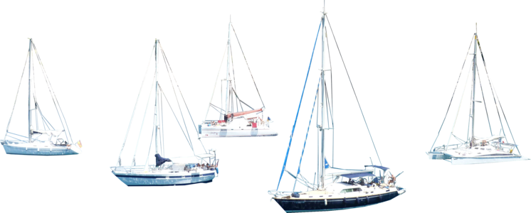 Sailboatsdockedsitting - Transparent Png Sailing Canoe (746x300), Png Download