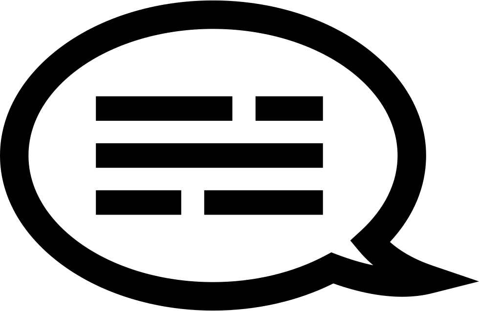 Text Bubble With Text Vector - Icon (400x400), Png Download