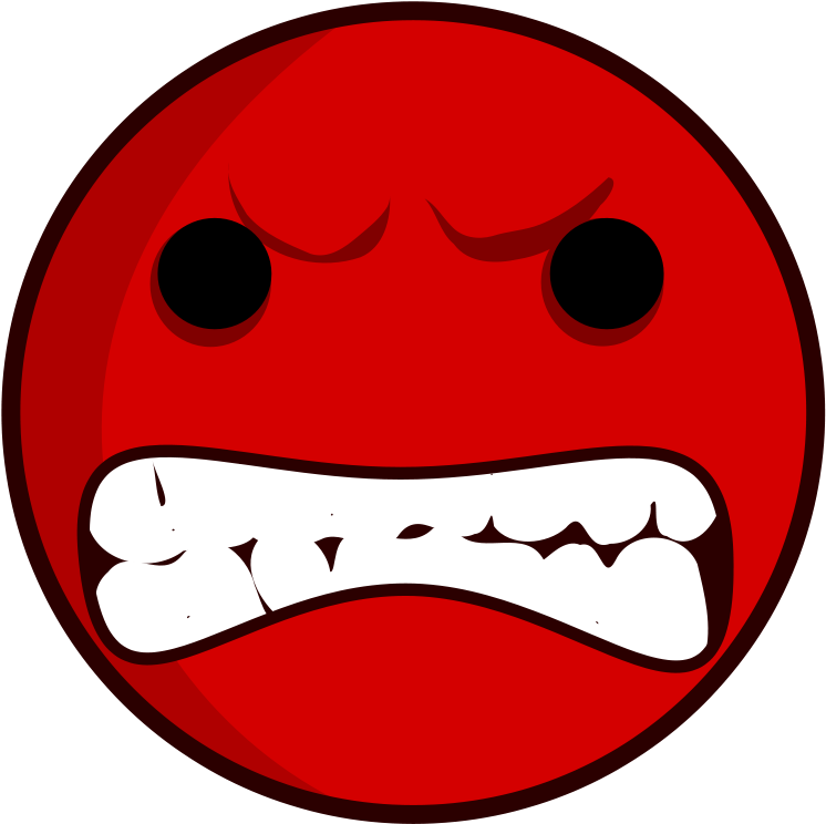 Angry Face Cara Enfadada - Angry Face Png (797x800), Png Download