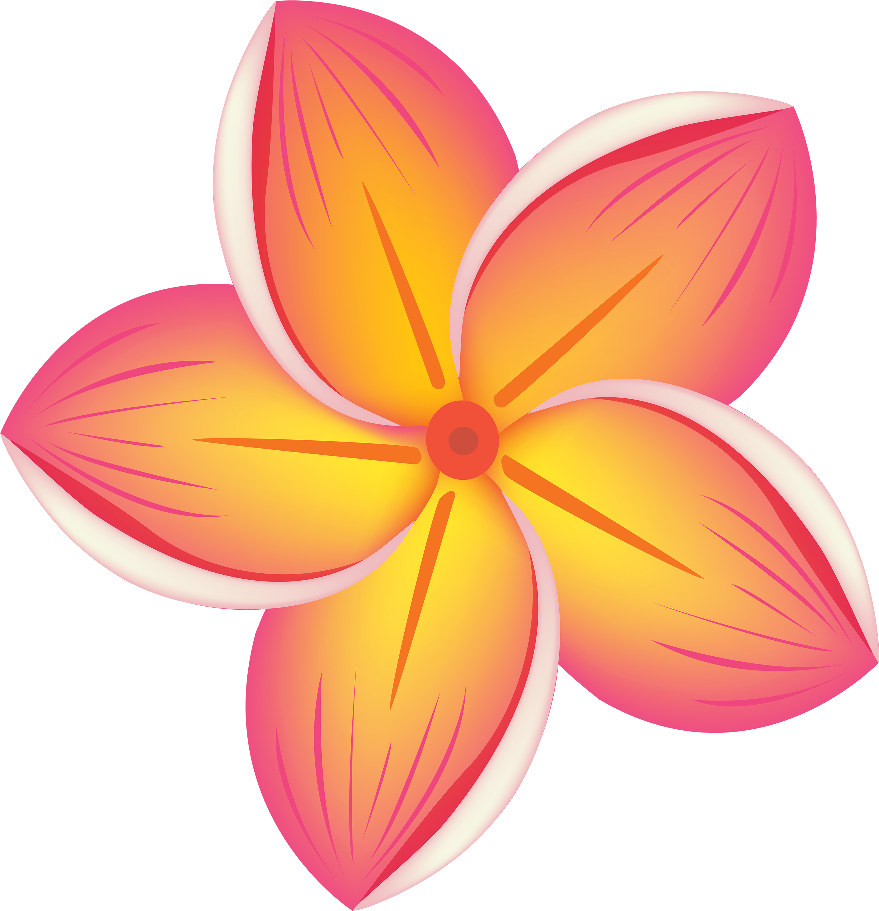 Tropical Flower Png Clipart - Flower Clipart (2896x3000), Png Download