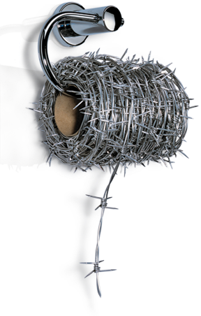 Barbed Wire Where The Sun Don't Shine - Anal Fissure (288x452), Png Download