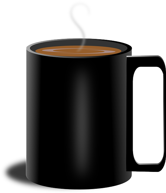 Cup, Mug Coffee Png Image - Black Cup Of Coffee (549x640), Png Download