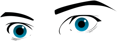 How To Set Use Occhi Blue Eyes Clipart (637x900), Png Download