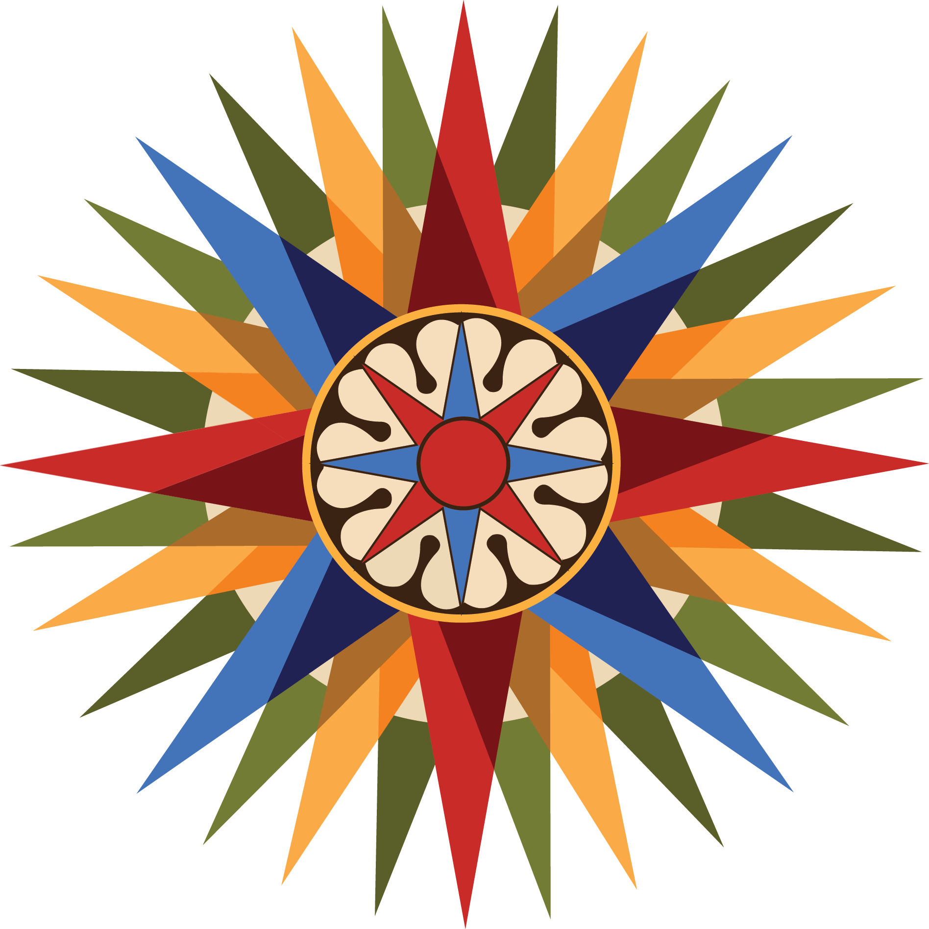 Compass Rose - Illustration (1896x1896), Png Download