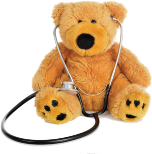 Explaining Kids' Doctor Visits And Vaccination Schedules - Teddy Bear Doctor Png (500x334), Png Download