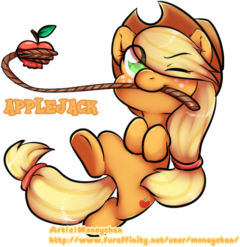 Apple, Applejack, Artist - Cartoon (500x500), Png Download