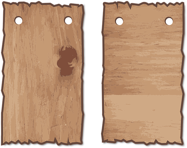 Blank Hanging Sign Png - Blank Wooden Sign Transparent (640x506), Png Download