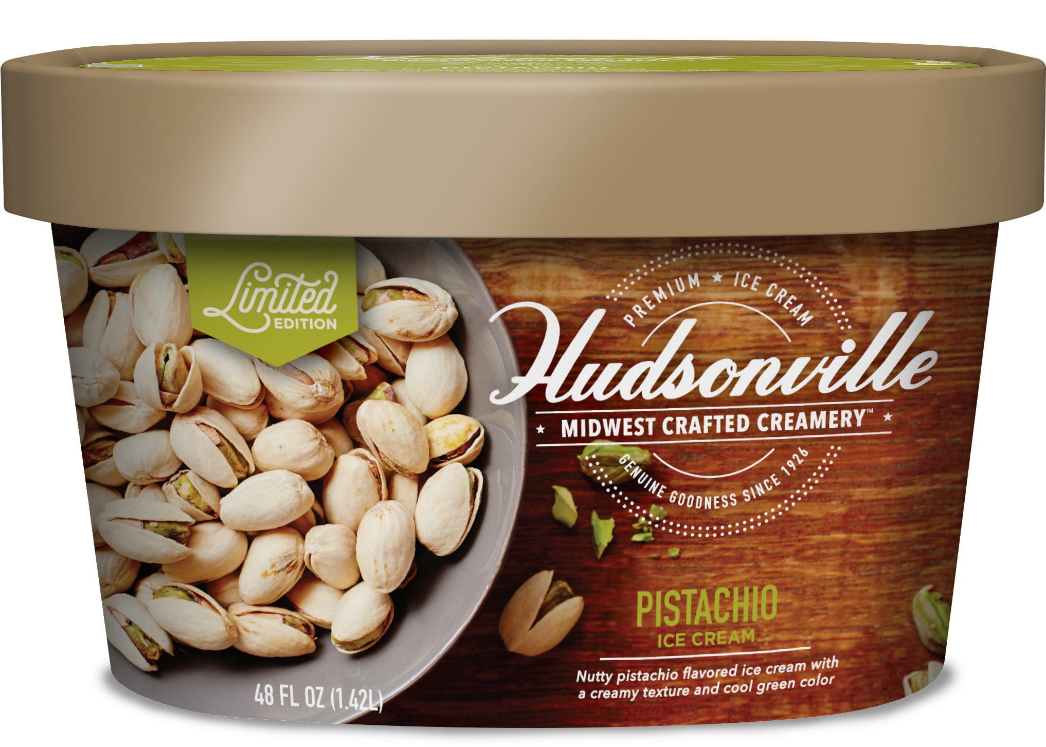 Pistachio Carton - Ice Cream (2471x1769), Png Download