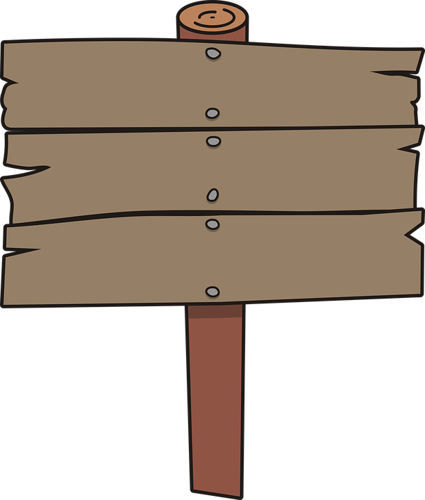 Wooden Blank Sign Clip Art At Clker - Estaca De Madeira Png (612x720), Png Download