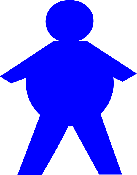 Clipart Free Download Stickman Clip Art At Clker Com - Fat Stick Figure Clip Art (462x592), Png Download
