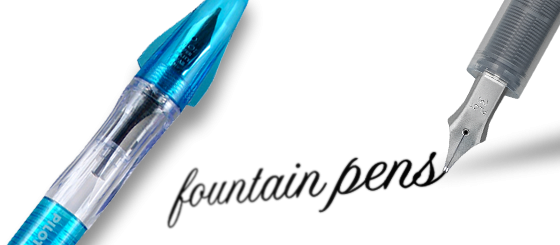Fountain Pens Categories - Fountain Pens (560x245), Png Download