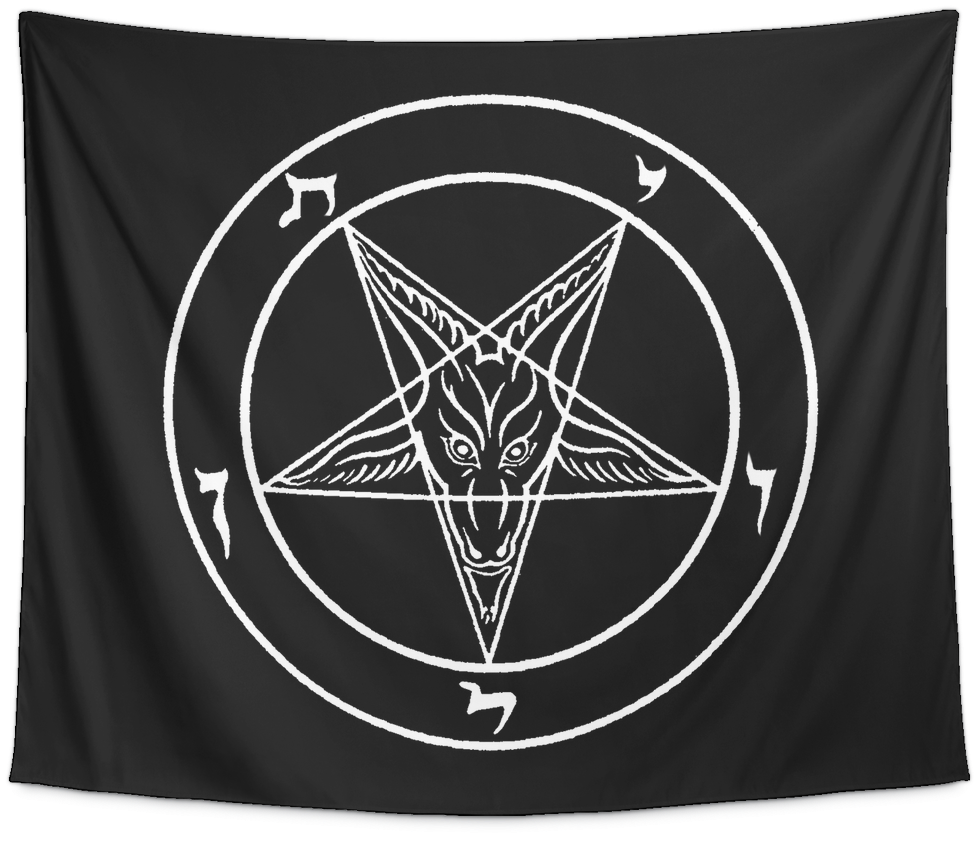 Satanic Sigil Of Baphomet Tapestry - Sigil Of Baphomet Patch (1024x1024), Png Download