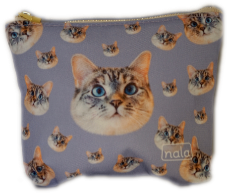 Nala Purple Handmade Card/cell Phone Bag - Tabby Cat (457x457), Png Download