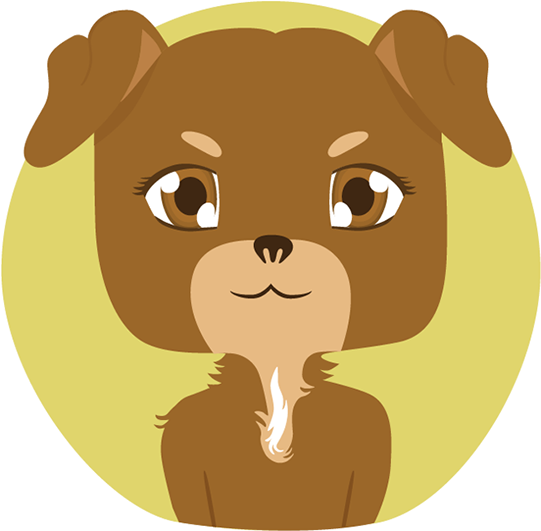 A Tribute To My Pet "nala" - Cartoon (600x600), Png Download