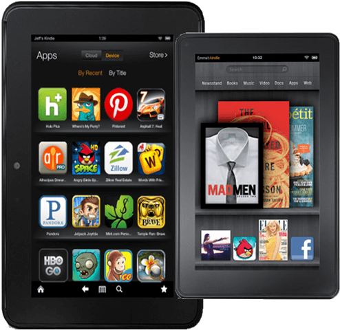 Support For Kindle - Ipad Kindle Fire (510x500), Png Download