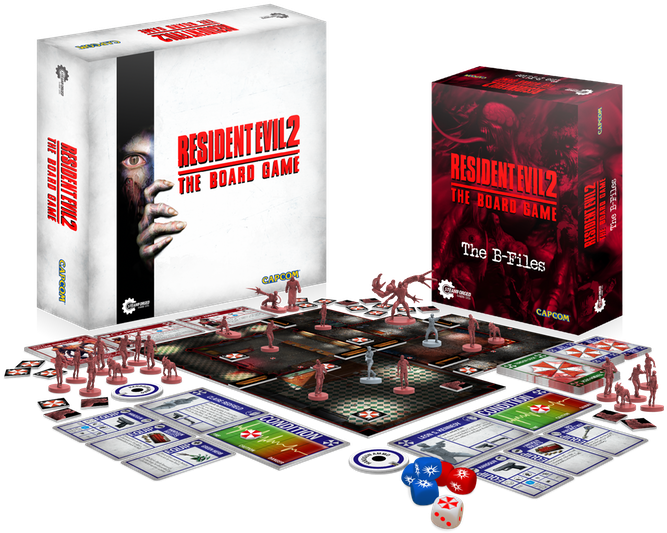 Resident Evil 2 Board Game Capcom Steamforge Games - Resident Evil 2 Board Game (680x558), Png Download