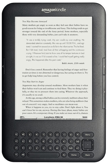 The Wonder Weeks Kindle - Amazon Kindle 3 Keyboard Wifi (850x597), Png Download