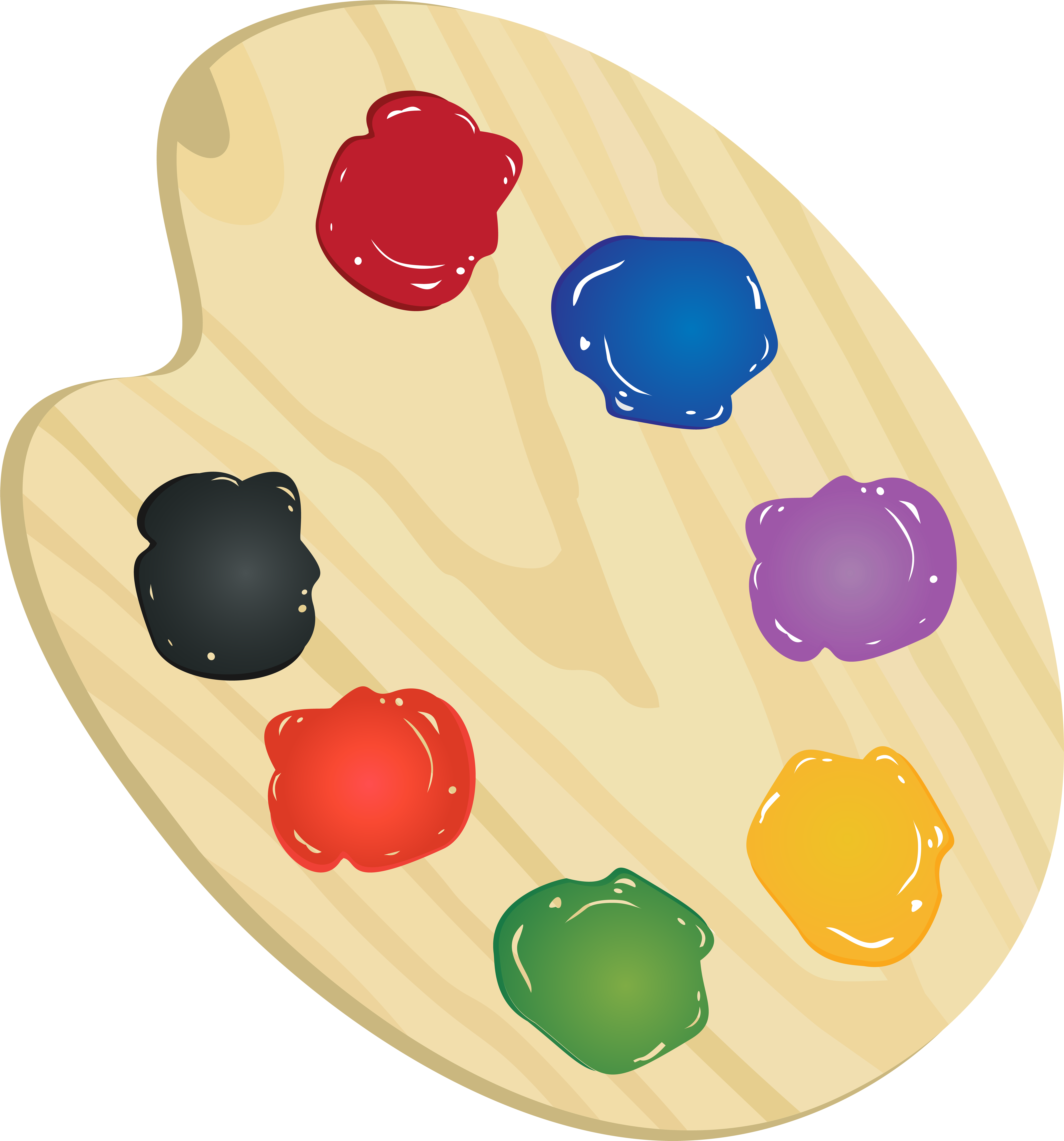 Art Palette Png (7459x8000), Png Download