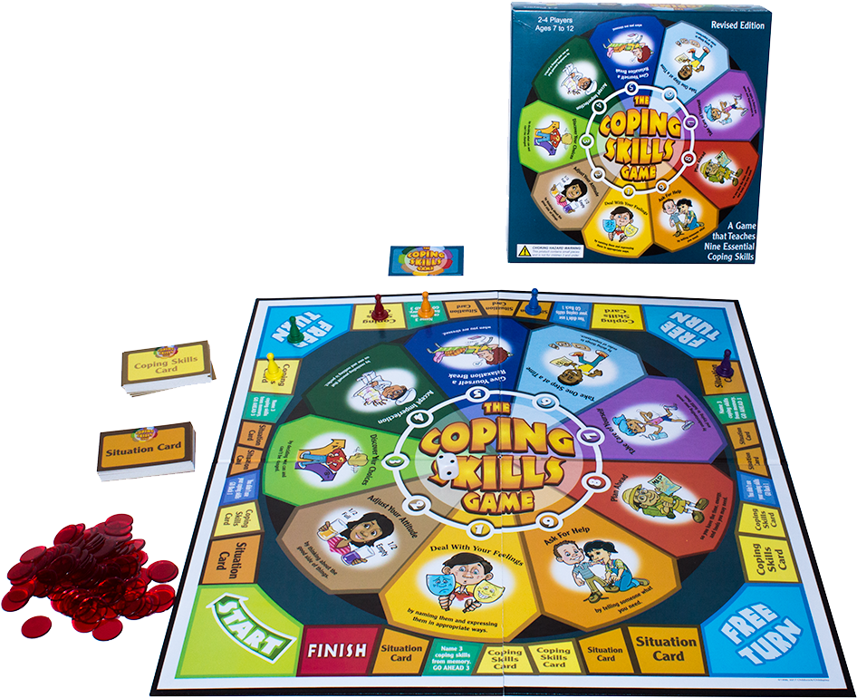 Coping Skills Board Game (1000x1000), Png Download