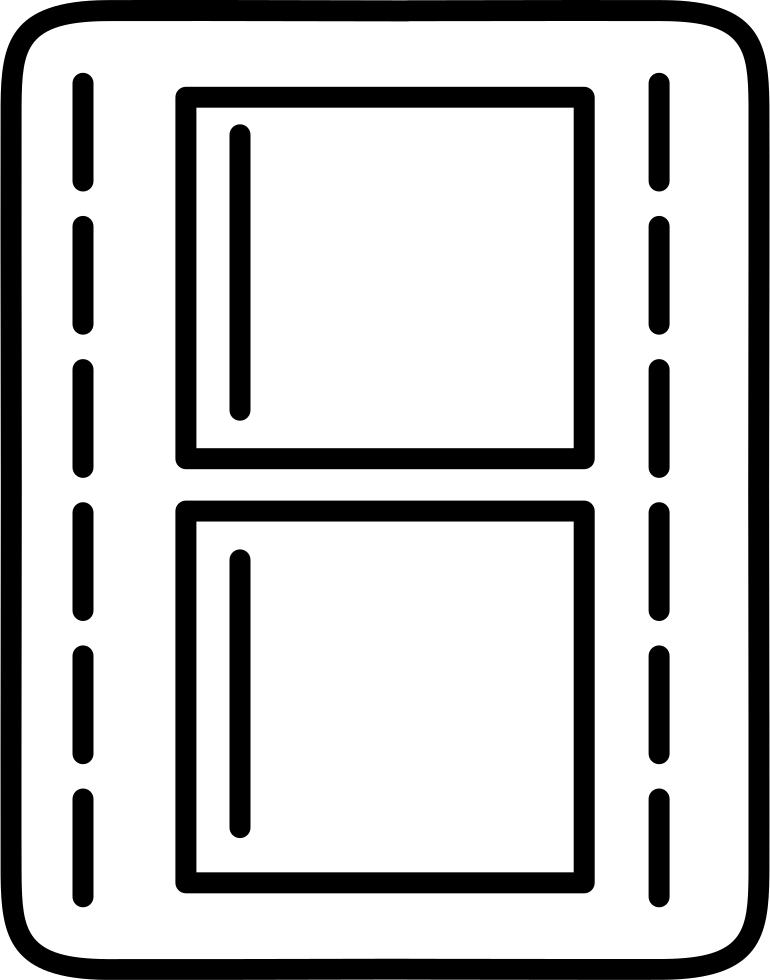 Movie Strip Comments - Film (770x980), Png Download