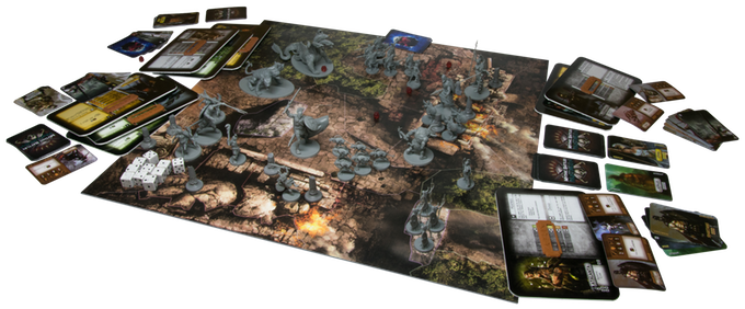 Original - Board Game Fantasy Miniatures (680x282), Png Download