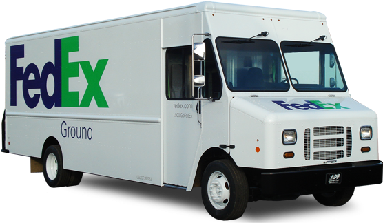 Fedex Clipart Milk Truck - Fedex Truck (627x332), Png Download