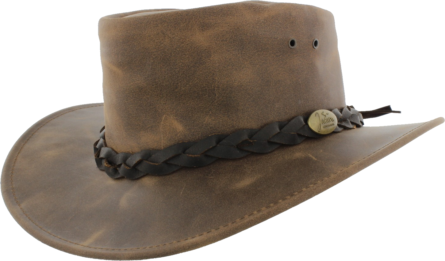Leather Cowboy Hat (1451x852), Png Download