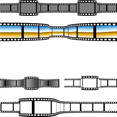 Movie Film Strip Psd - Film (398x400), Png Download