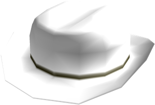 Download White Cowboy Hat White Hats Roblox Png Image With No