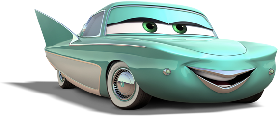 Flo Cars - Flo Cars Png (570x244), Png Download