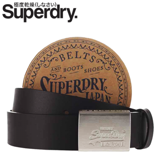 ~superdry Silversmith Genuine Leather Black Belt - Steel By Superdry For Men Cologne 75ml (600x600), Png Download