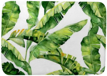 Pattern With Tropic Summertime Motif May Be Used As - Dense Jungle Round Mouse Pad Customized Non Slip Rubber (400x400), Png Download