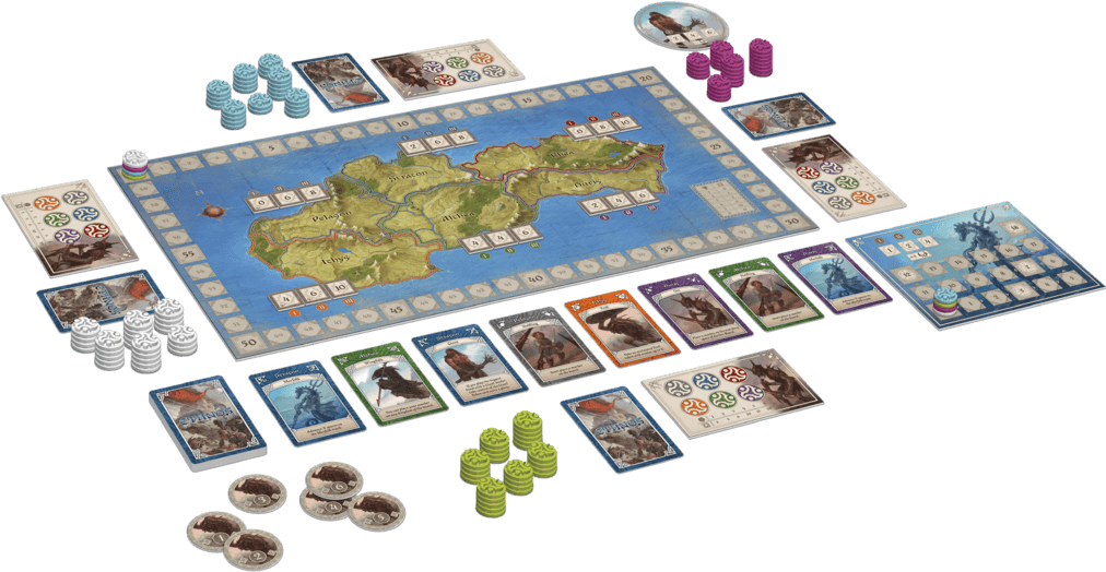 First, Much Like In Ttr, Ethnos Integrates A Board - Cmon Ethnos Board Game (1024x529), Png Download