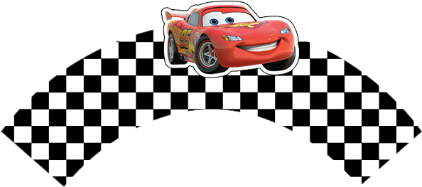 Disney Cars Party, Disney Cars Birthday, Cars Birthday - Disney Cars Cupcake Wrapper (707x357), Png Download