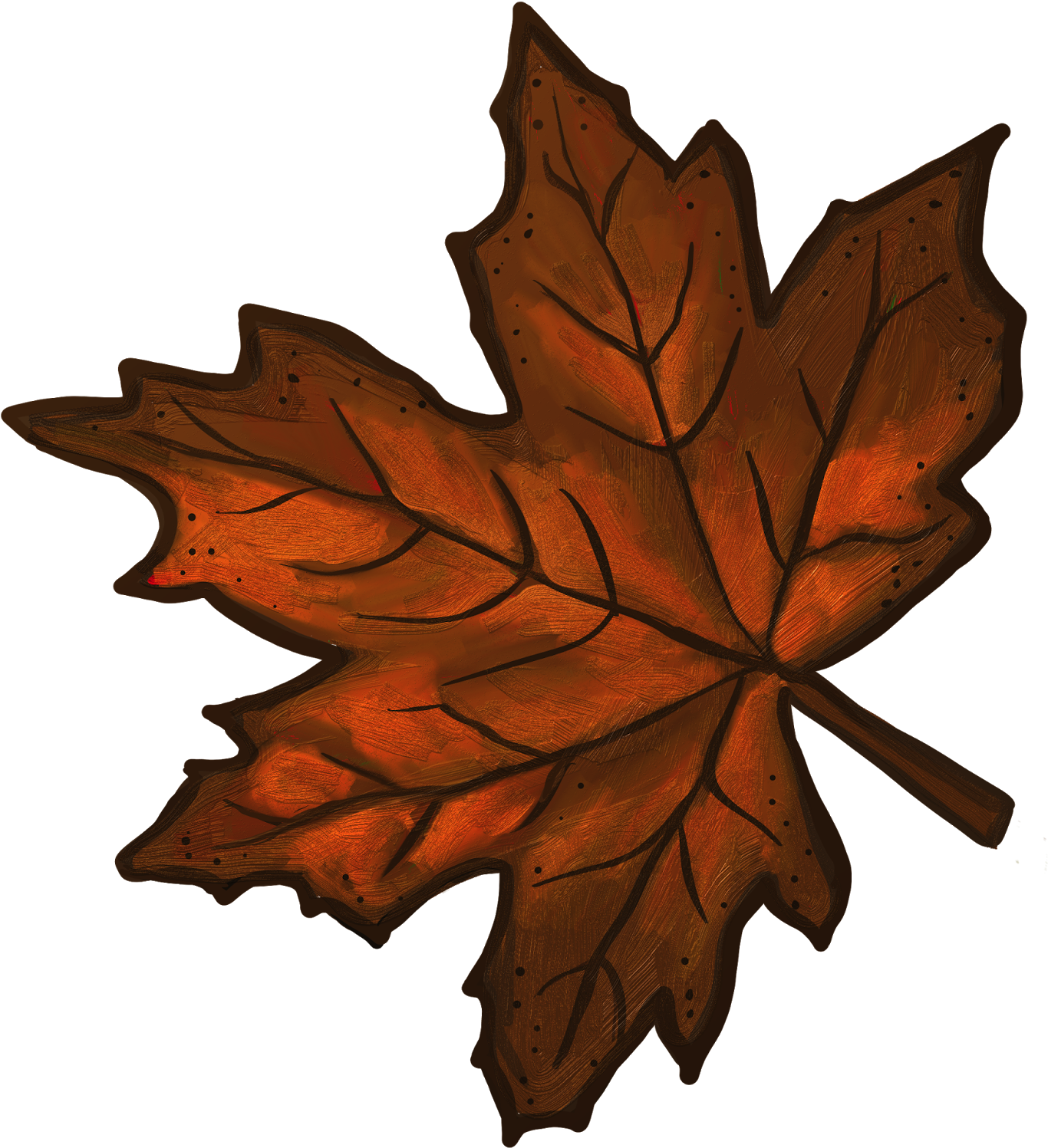 Clip Arts Related To - Brown Leaves Clip Art (1385x1600), Png Download