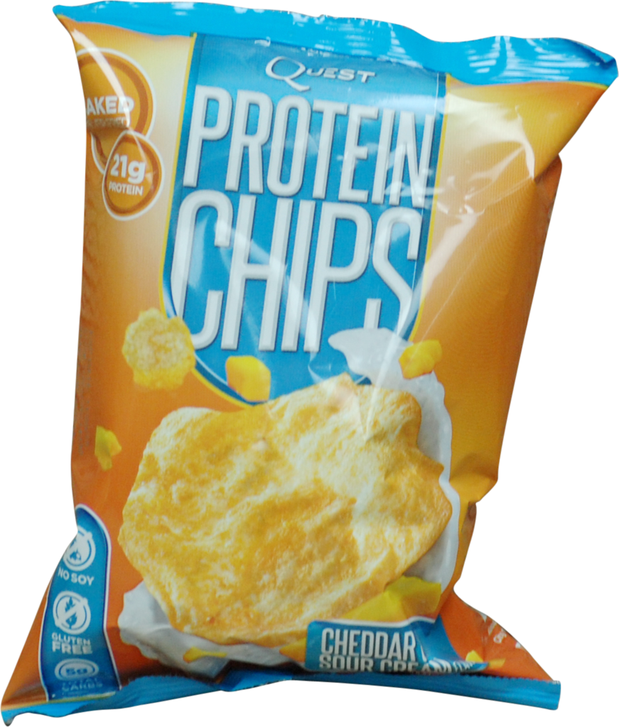 Quest Nutrition Quest Protein Chips Cheddar And Sour - Quest 32 G Cheddar And Sour Cream Protein Chips Bags (871x1023), Png Download
