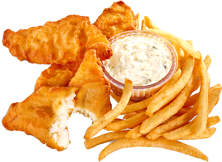 Fish & Chips - Fish N Chips Png (800x638), Png Download