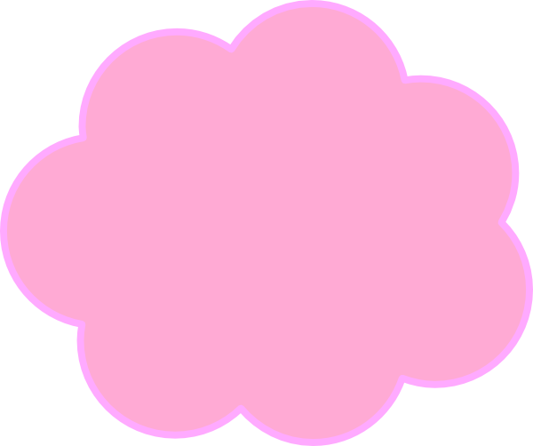 Pink Text Bubble Png (600x502), Png Download
