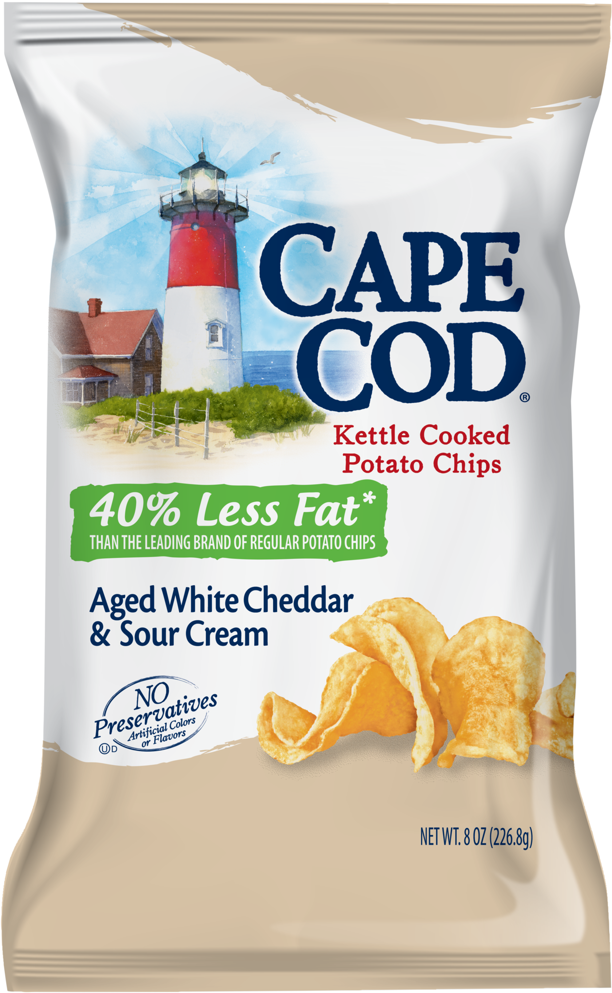 Cape Cod Reduced Fat Aged White Cheddar & Sour Cream - Cape Cod ...