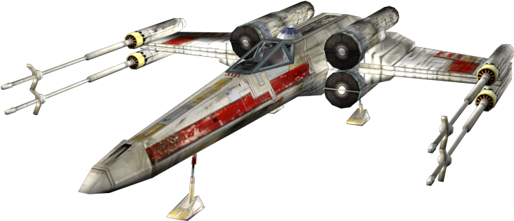 Download Zip Archive - Battlefront X Wing Model (750x650), Png Download
