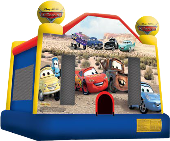 Disney's Cars Bounce House Rental - Lightning Mcqueen Bounce House (550x456), Png Download
