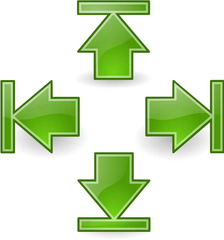 Tango Green Arrow - Up Down Button Png (744x800), Png Download