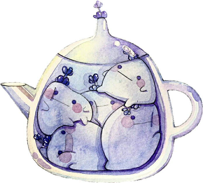 Tea Teakettle Cute Sticker - Tea (745x679), Png Download