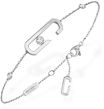 Graphic Transparent Stock Bracelet Drawing Sketch - Messika Move Addiction Pav& Diamond Bracelet In (477x772), Png Download