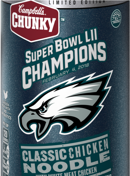 Camden's Campbell Soup Serving Up Commemorative Eagles - Campbell's Chunky Classic Chicken Noodle Soup Featuring (1024x576), Png Download