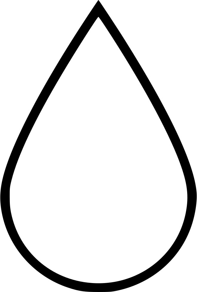 Rain Drop - - Rain Drop Png Black And White (660x980), Png Download