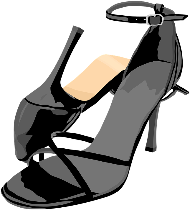Shoes Sandals High Heels Free Image On - Dance Shoes Cartoon Png (644x720), Png Download