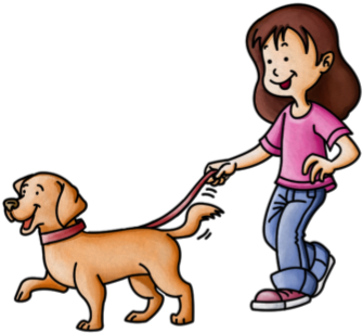 Clip Free Download Collection Of High Quality Free - Cartoon Dog On A Walk (420x420), Png Download